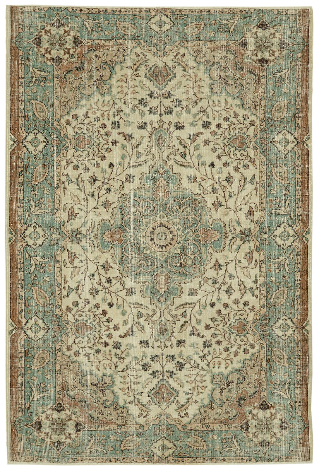 Handmade White Wash Area Rug > Design# OL-AC-41708 > Size: 6'-7" x 9'-6", Carpet Culture Rugs, Handmade Rugs, NYC Rugs, New Rugs, Shop Rugs, Rug Store, Outlet Rugs, SoHo Rugs, Rugs in USA