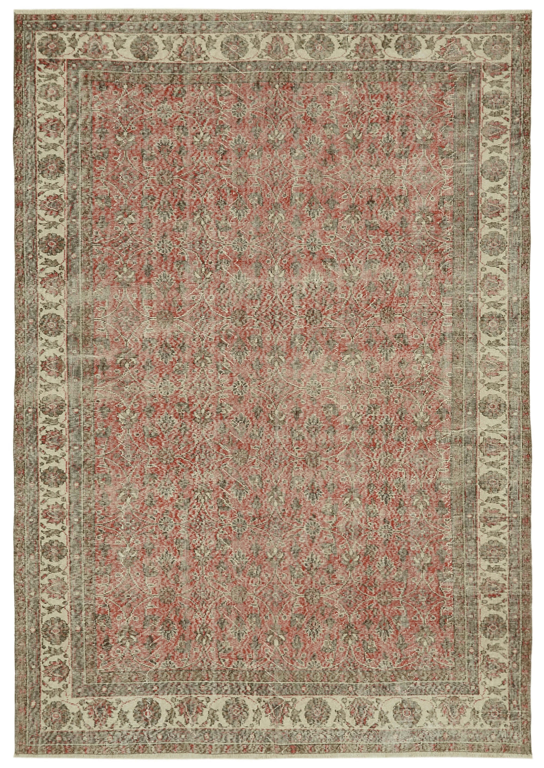 Handmade White Wash Area Rug > Design# OL-AC-41728 > Size: 6'-11" x 9'-10", Carpet Culture Rugs, Handmade Rugs, NYC Rugs, New Rugs, Shop Rugs, Rug Store, Outlet Rugs, SoHo Rugs, Rugs in USA