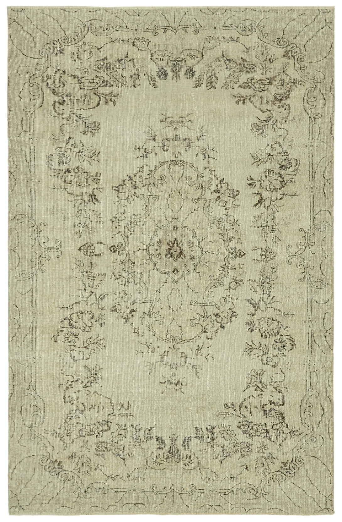 Handmade White Wash Area Rug > Design# OL-AC-41730 > Size: 6'-6" x 9'-11", Carpet Culture Rugs, Handmade Rugs, NYC Rugs, New Rugs, Shop Rugs, Rug Store, Outlet Rugs, SoHo Rugs, Rugs in USA