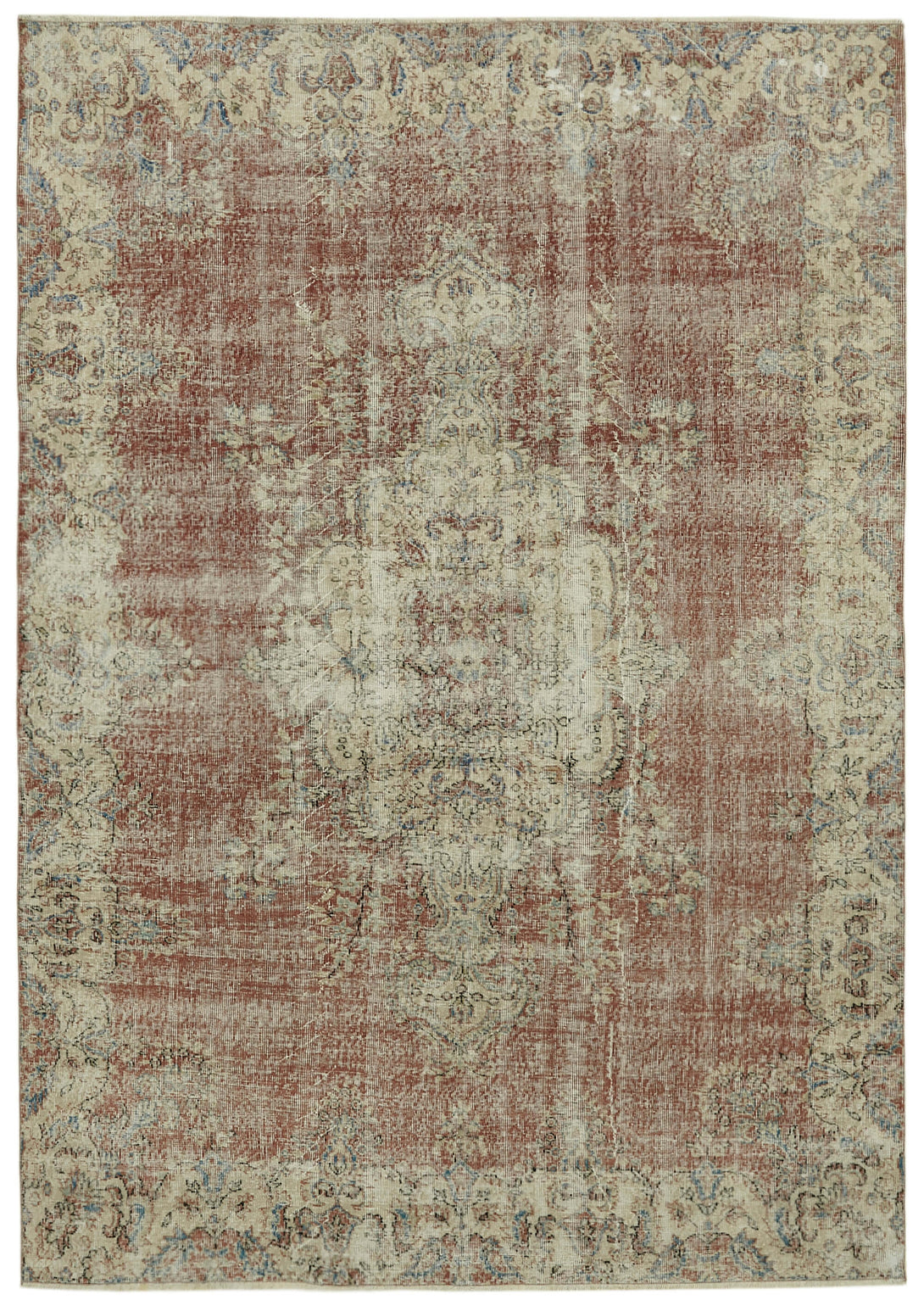Handmade White Wash Area Rug > Design# OL-AC-41740 > Size: 6'-10" x 9'-7", Carpet Culture Rugs, Handmade Rugs, NYC Rugs, New Rugs, Shop Rugs, Rug Store, Outlet Rugs, SoHo Rugs, Rugs in USA