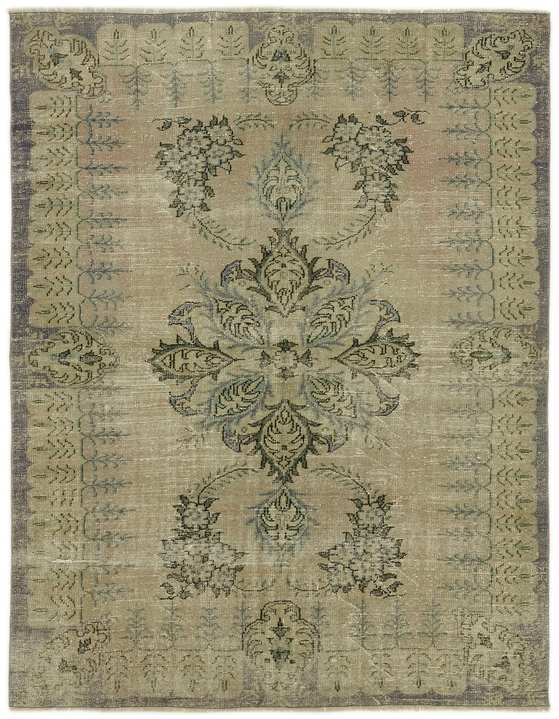Handmade White Wash Area Rug > Design# OL-AC-41742 > Size: 6'-9" x 8'-7", Carpet Culture Rugs, Handmade Rugs, NYC Rugs, New Rugs, Shop Rugs, Rug Store, Outlet Rugs, SoHo Rugs, Rugs in USA