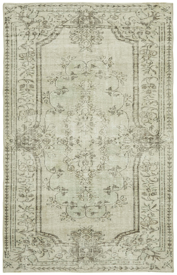 Handmade White Wash Area Rug > Design# OL-AC-41811 > Size: 5'-5" x 8'-6", Carpet Culture Rugs, Handmade Rugs, NYC Rugs, New Rugs, Shop Rugs, Rug Store, Outlet Rugs, SoHo Rugs, Rugs in USA
