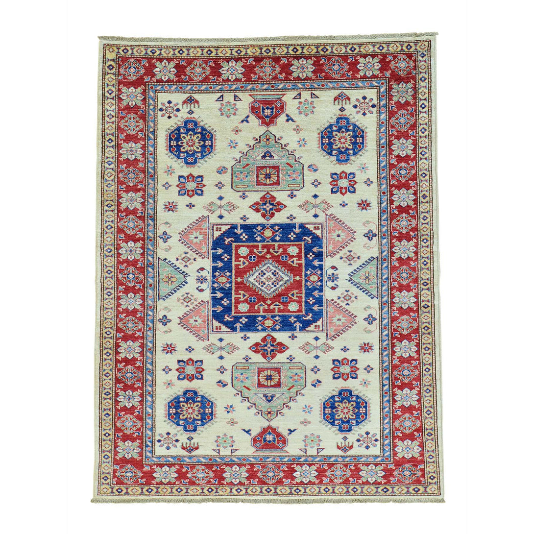 Handmade Kazak Rectangle Rug > Design# SH26780 > Size: 4'-10" x 6'-4" [ONLINE ONLY]