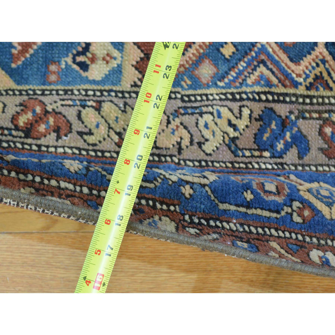 Handmade Antique Runner Rug > Design# SH27175 > Size: 3'-7" x 14'-2" [ONLINE ONLY]