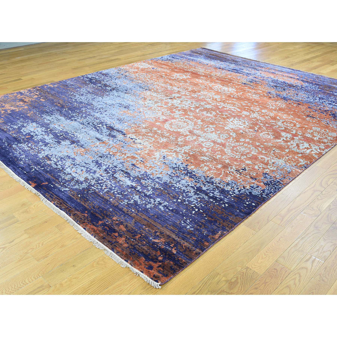 Handmade Transitional Rectangle Rug > Design# SH32420 > Size: 8'-10" x 11'-10" [ONLINE ONLY]