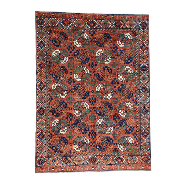 Handmade Tribal & Geometric Rectangle Rug > Design# SH33445 > Size: 9'-10" x 13'-6" [ONLINE ONLY]