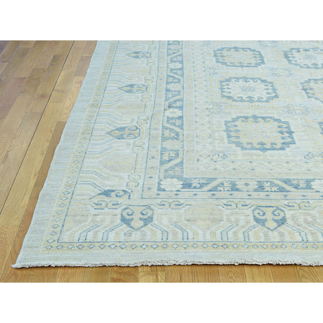 Handmade Khotan and Samarkand Rectangle Rug > Design# SH34502 > Size: 13'-1" x 17'-7" [ONLINE ONLY]