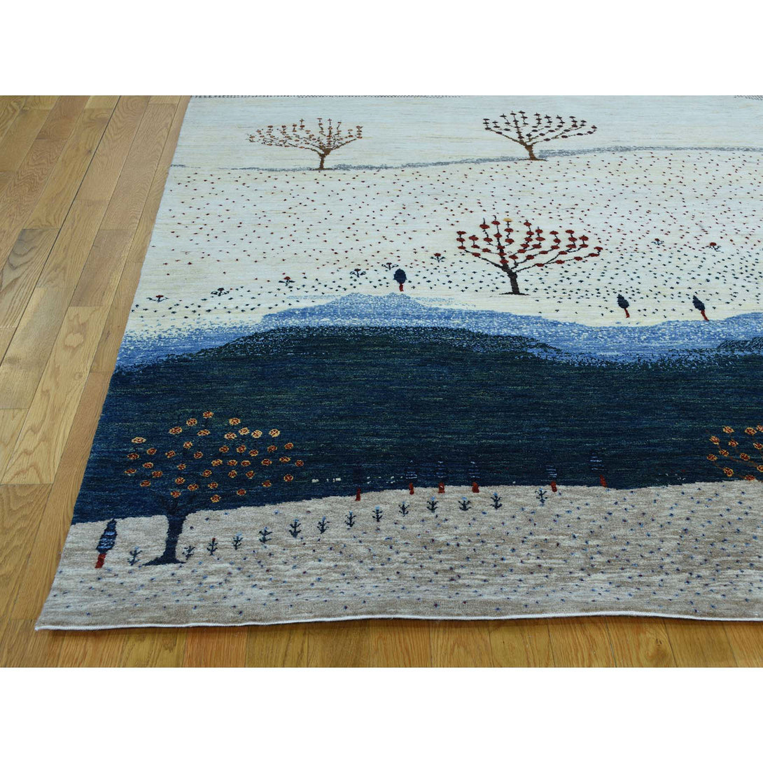 Handmade Modern and Contemporary Rectangle Rug > Design# SH35779 > Size: 9'-9" x 14'-0" [ONLINE ONLY]