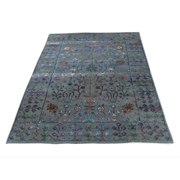 Handmade Arts And Crafts Rectangle Rug > Design# SH36381 > Size: 5'-0" x 7'-1" [ONLINE ONLY]