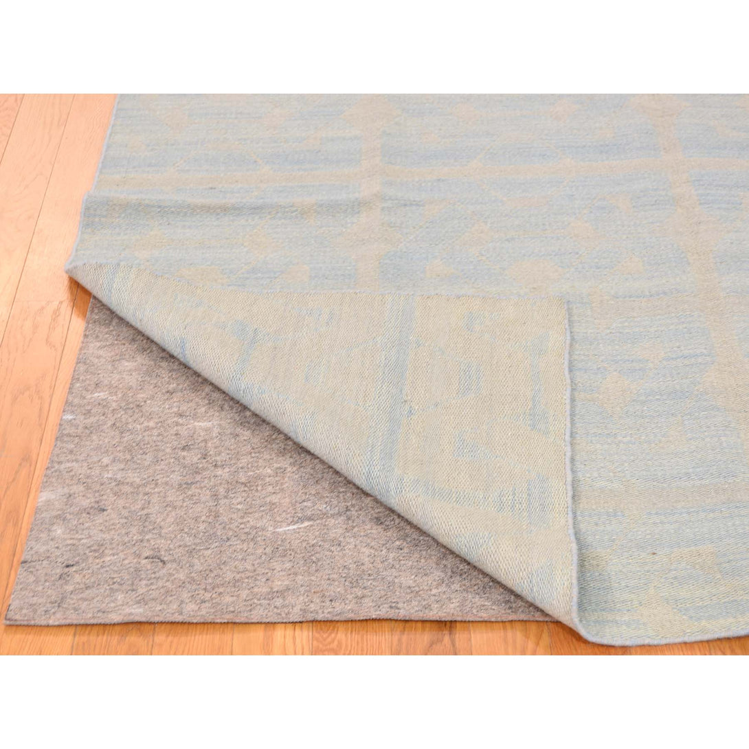 Handmade Flat Weave Rectangle Rug > Design# SH37999 > Size: 5'-0" x 6'-10" [ONLINE ONLY]