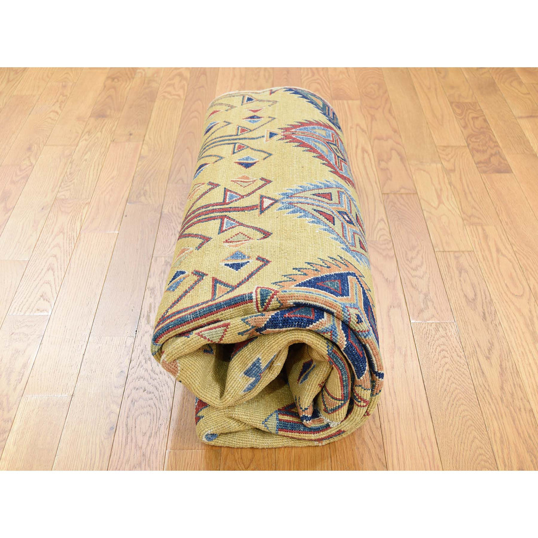 Handmade Kazak Rectangle Rug > Design# SH38867 > Size: 6'-1" x 9'-1" [ONLINE ONLY]