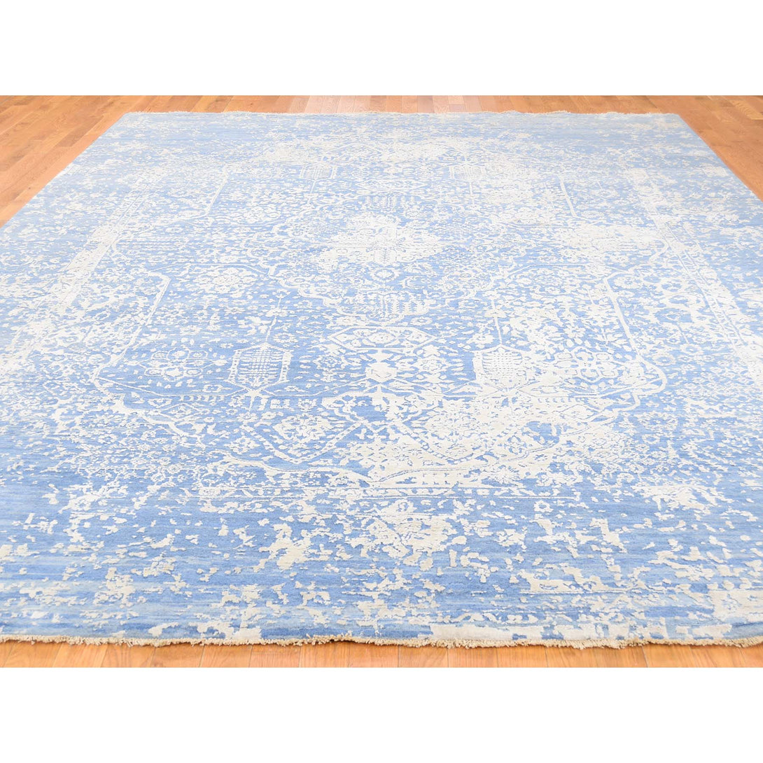 Handmade Transitional Rectangle Rug > Design# SH39562 > Size: 9'-2" x 12'-1" [ONLINE ONLY]