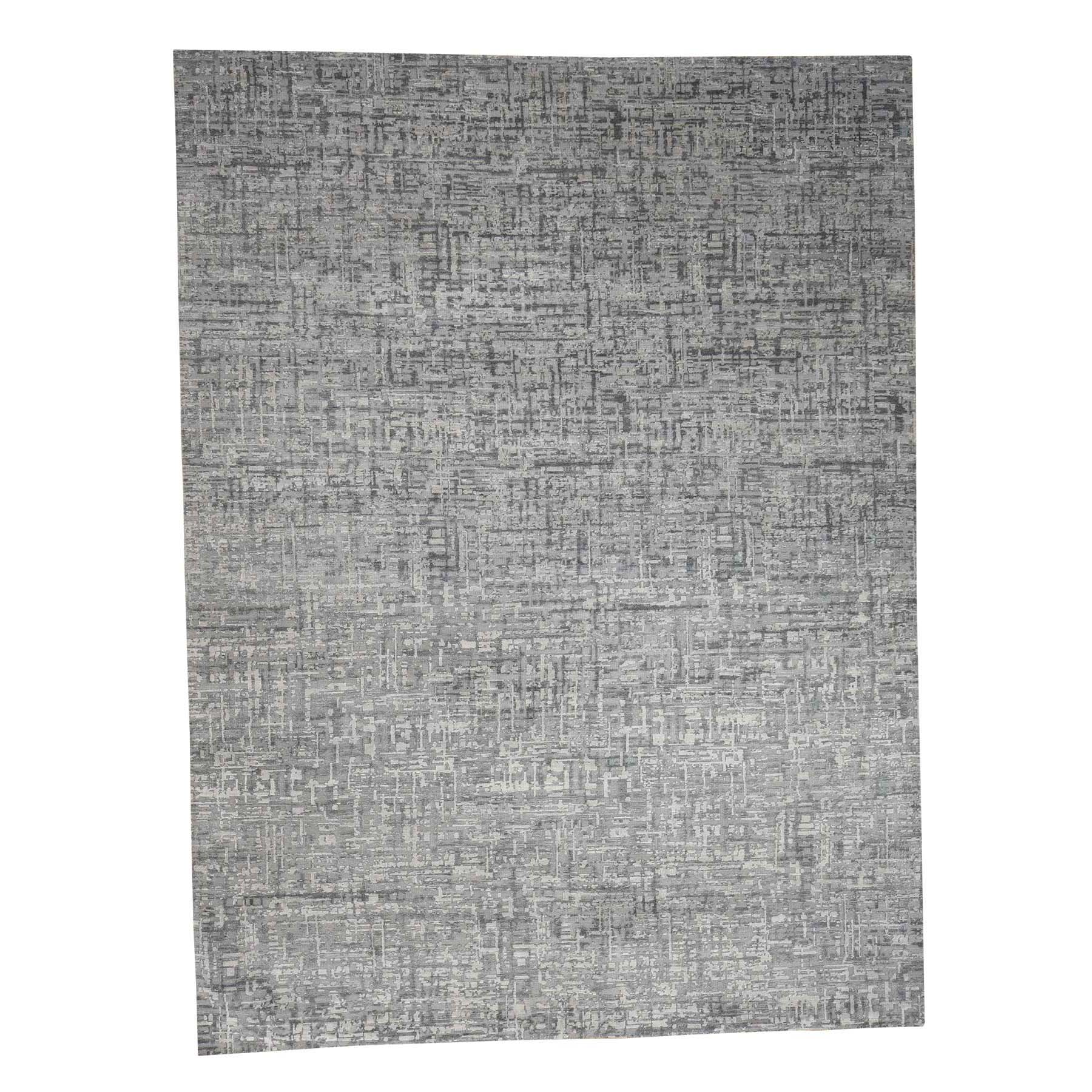 Handmade Modern and Contemporary Rectangle Rug > Design# SH39589 > Size: 9'-2" x 12'-4" [ONLINE ONLY]
