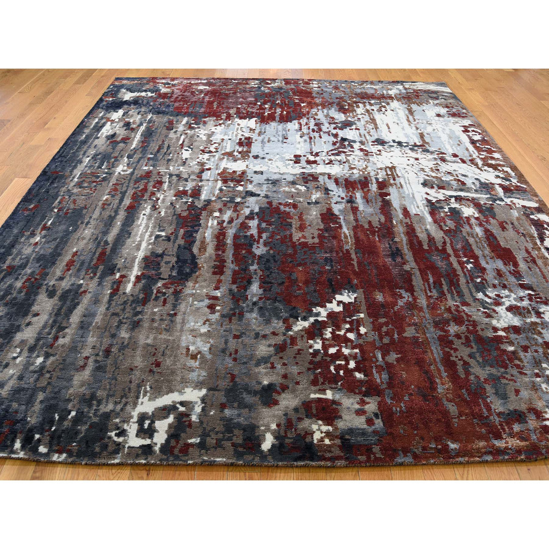 Handmade Modern and Contemporary Rectangle Rug > Design# SH40796 > Size: 8'-0" x 9'-8" [ONLINE ONLY]