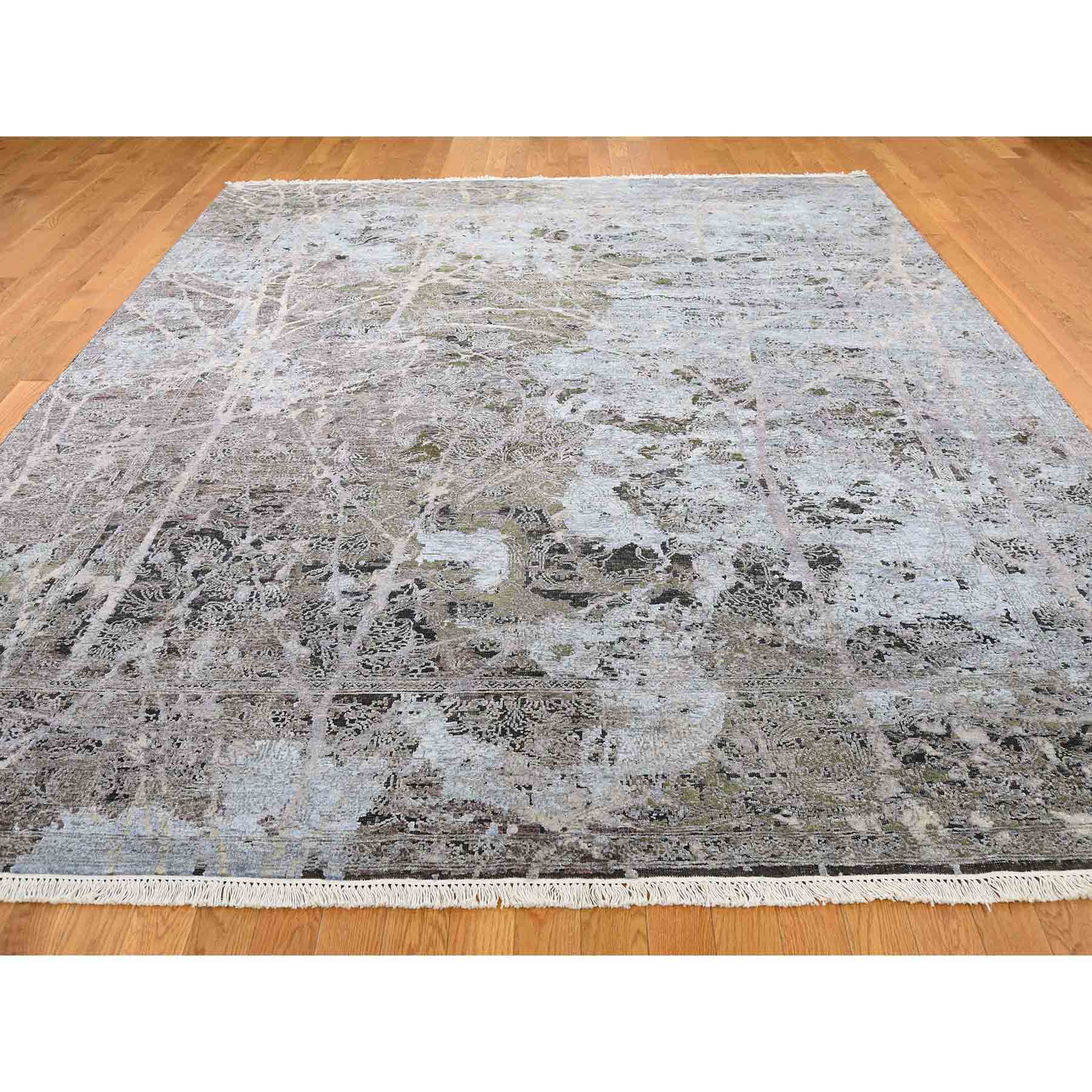 Handmade Modern and Contemporary Rectangle Rug > Design# SH40857 > Size: 8'-0" x 10'-1" [ONLINE ONLY]