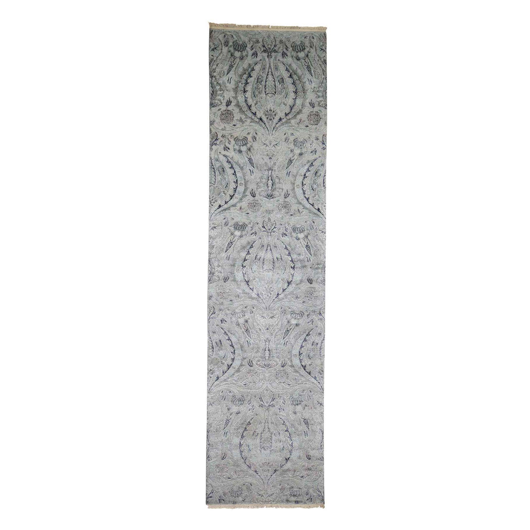 Handmade Modern and Contemporary Rectangle Rug > Design# SH41489 > Size: 3'-0" x 11'-10" [ONLINE ONLY]