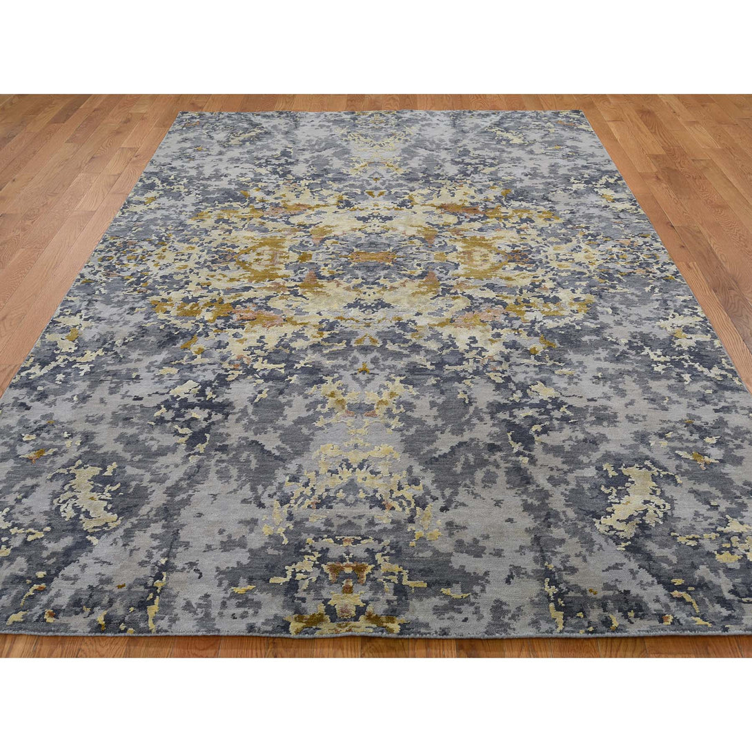Handmade Modern and Contemporary Rectangle Rug > Design# SH41795 > Size: 6'-1" x 8'-10" [ONLINE ONLY]