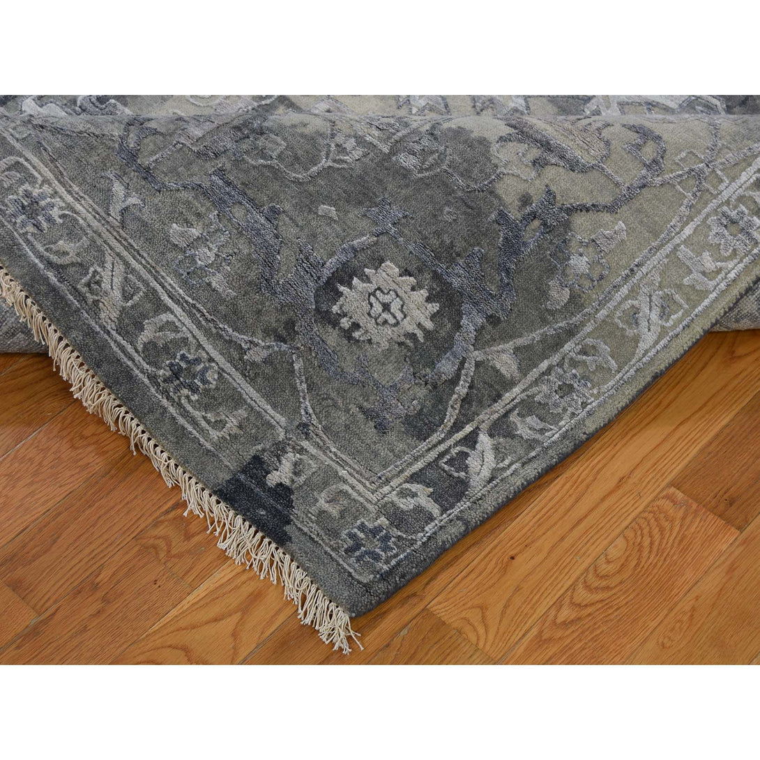 Handmade Transitional Rectangle Rug > Design# SH41832 > Size: 9'-0" x 11'-10" [ONLINE ONLY]