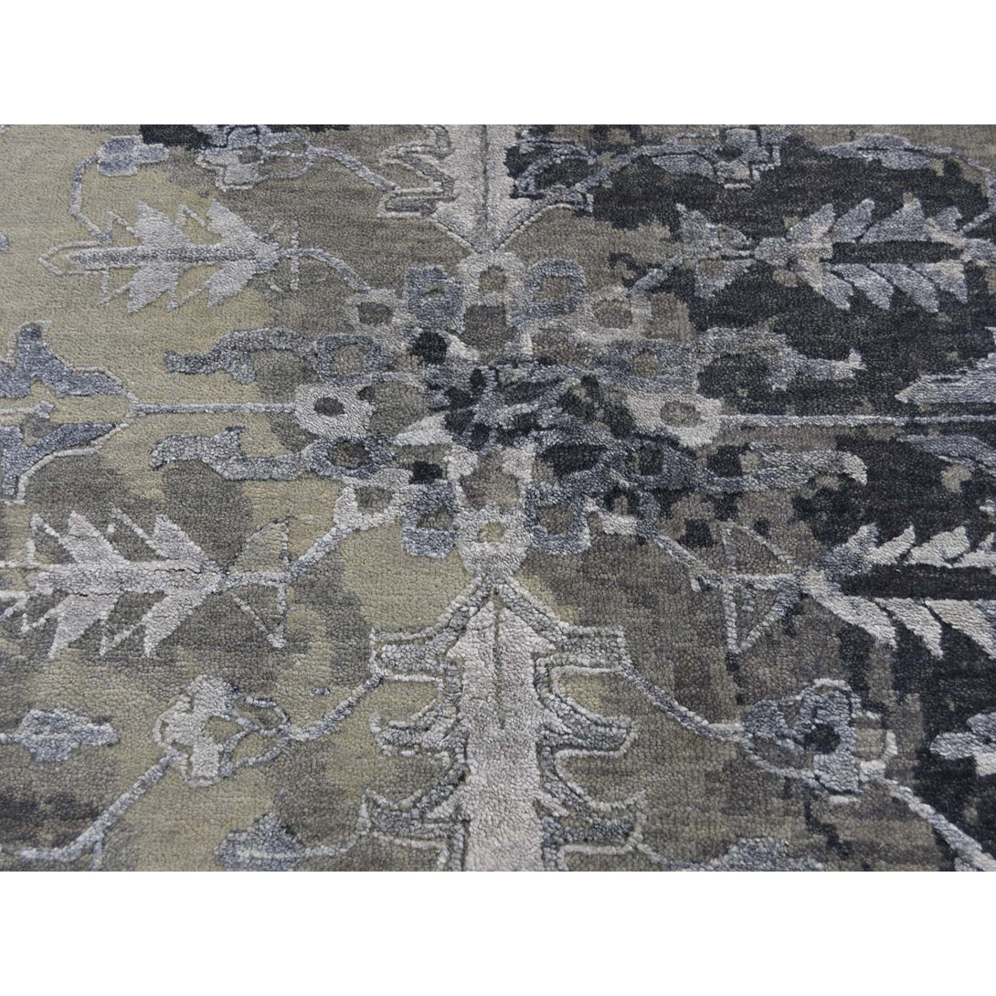 Handmade Transitional Rectangle Rug > Design# SH41832 > Size: 9'-0" x 11'-10" [ONLINE ONLY]