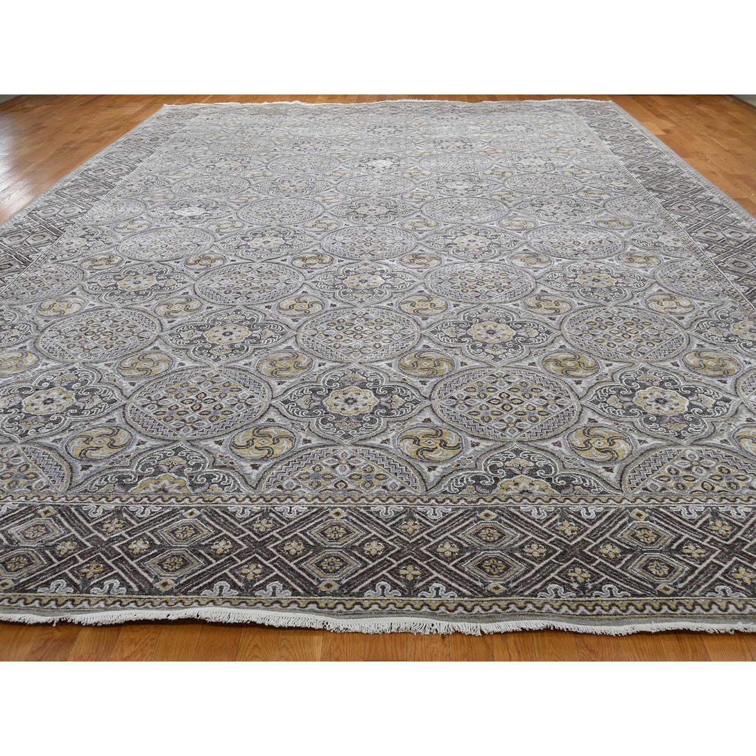 Handmade Transitional Rectangle Rug > Design# SH42078 > Size: 12'-0" x 18'-6" [ONLINE ONLY]
