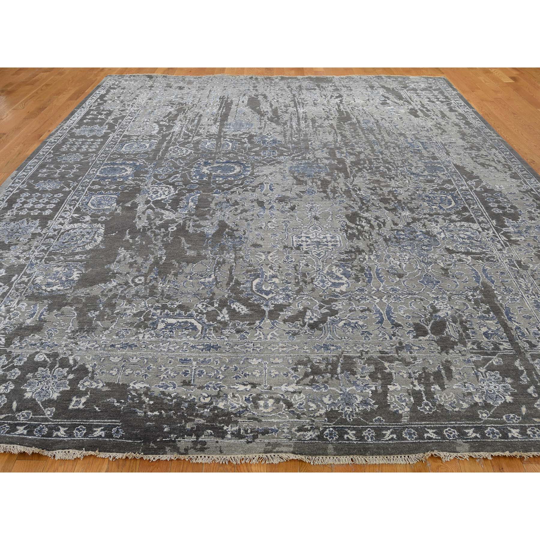 Handmade Transitional Rectangle Rug > Design# SH42433 > Size: 9'-2" x 11'-10" [ONLINE ONLY]