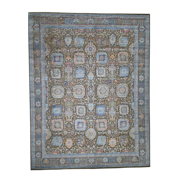 Handmade Transitional Rectangle Rug > Design# SH42957 > Size: 11'-9" x 15'-2" [ONLINE ONLY]