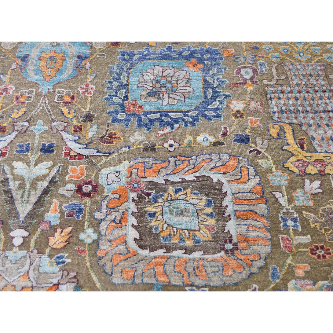 Handmade Transitional Rectangle Rug > Design# SH42957 > Size: 11'-9" x 15'-2" [ONLINE ONLY]