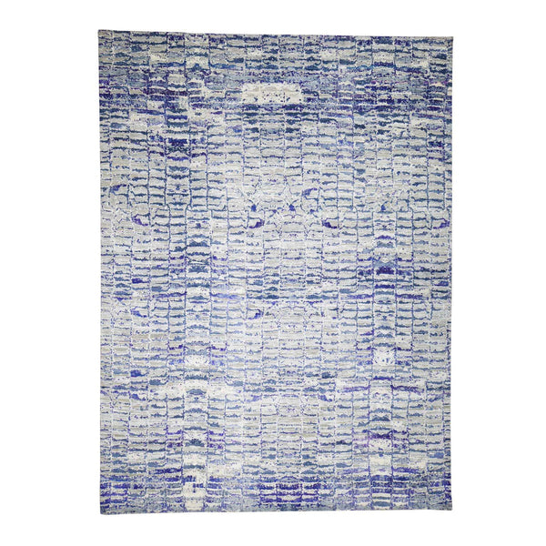 Handmade Modern and Contemporary Rectangle Rug > Design# SH43212 > Size: 9'-0" x 12'-2" [ONLINE ONLY]