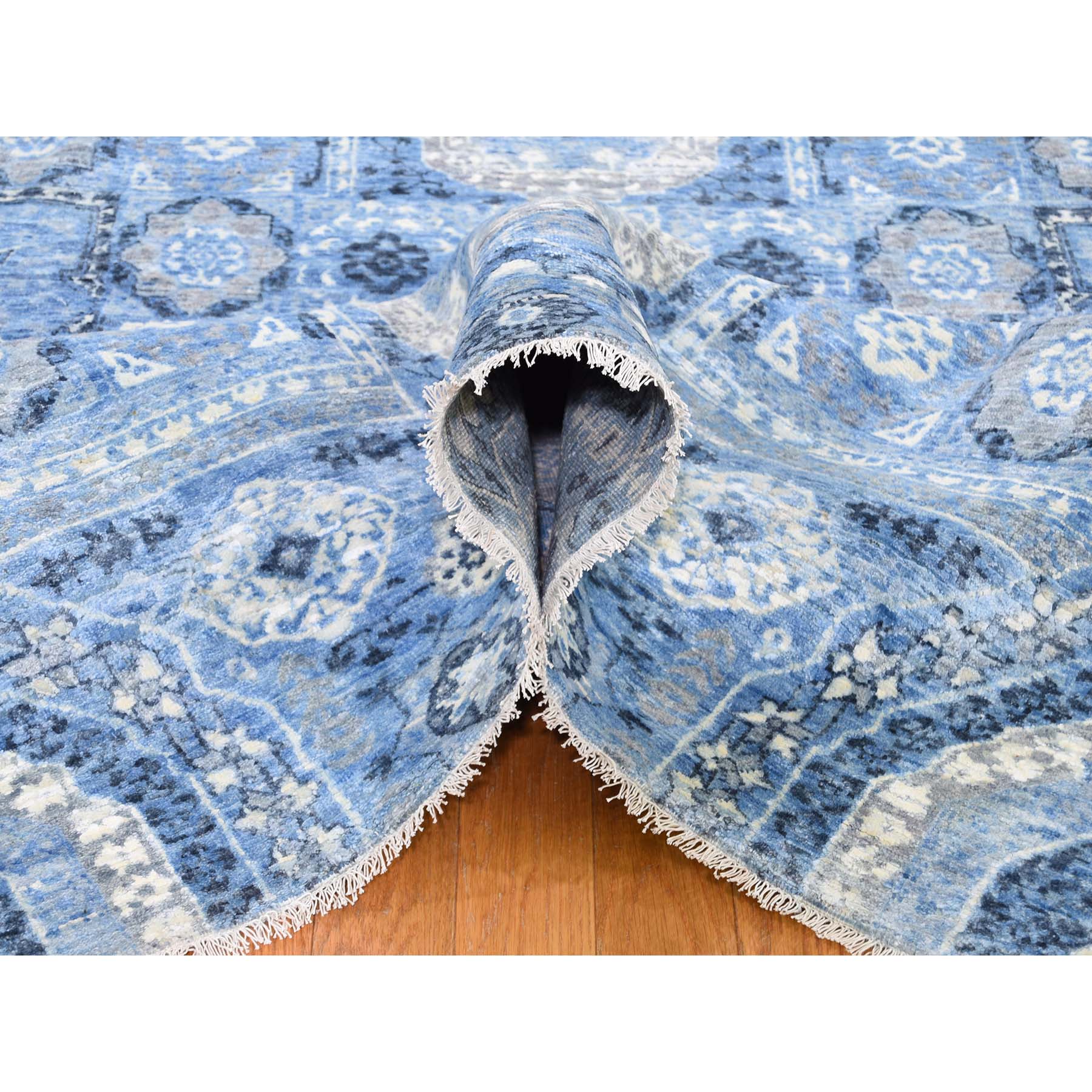 Handmade Silk Rectangle Rug > Design# SH43213 > Size: 9'-1" x 12'-4" [ONLINE ONLY]