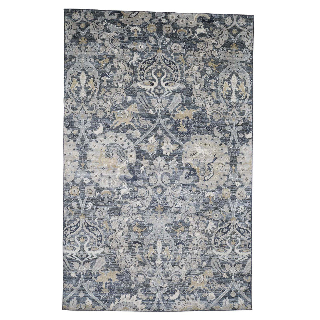 Handmade Modern and Contemporary Rectangle Rug > Design# SH43246 > Size: 6'-0" x 9'-5" [ONLINE ONLY]