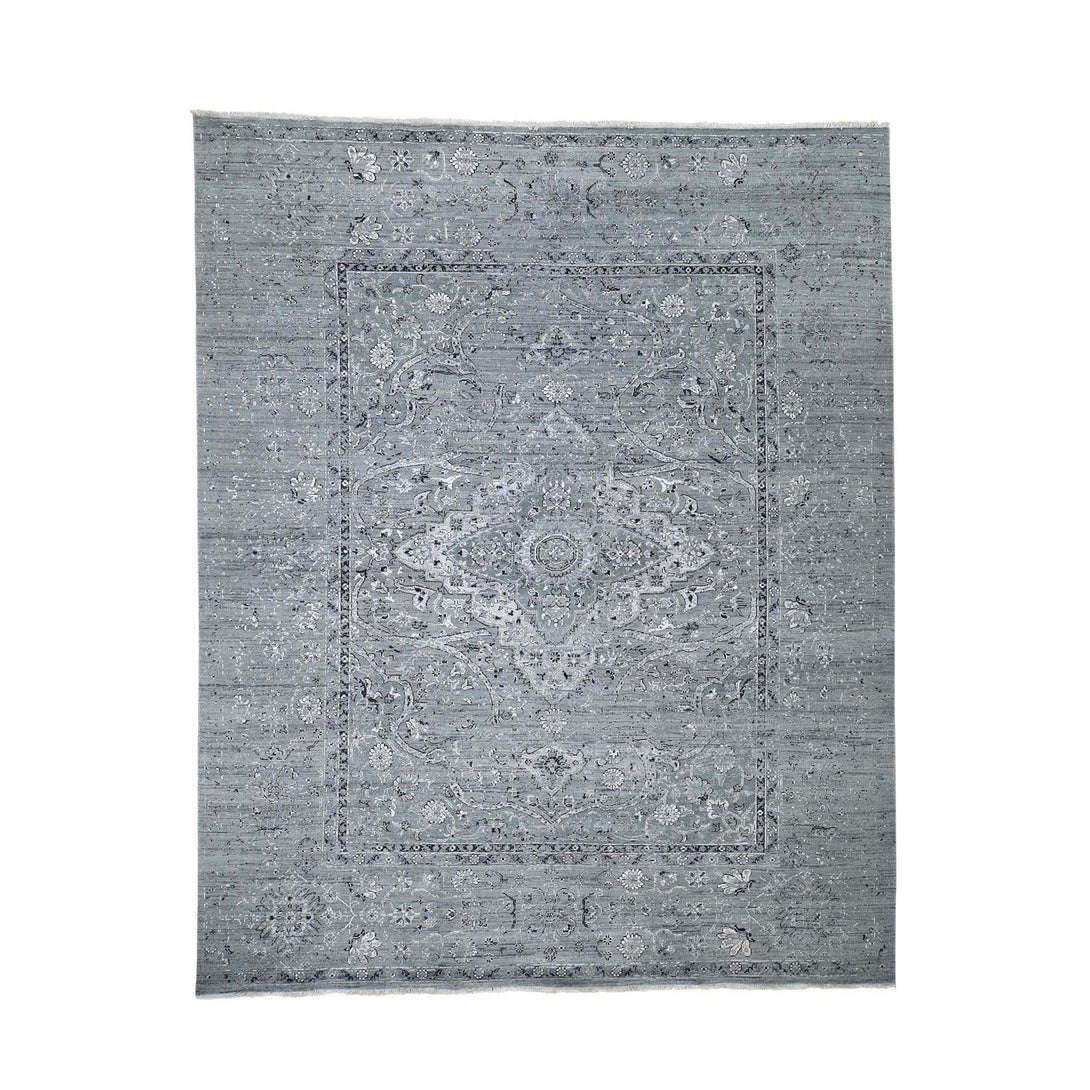 Handmade Transitional Rectangle Rug > Design# SH44224 > Size: 8'-3" x 10'-1" [ONLINE ONLY]