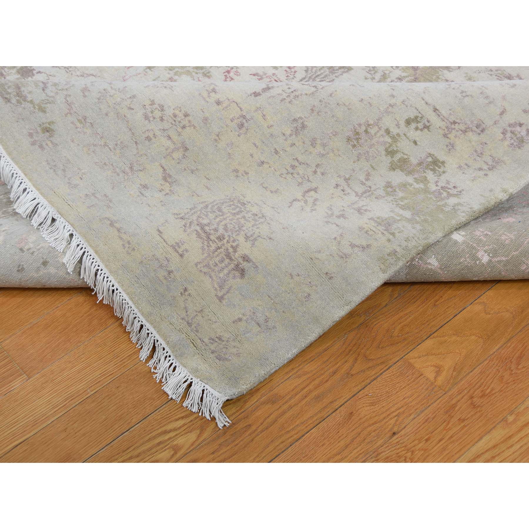 Handmade Wool and Silk Rectangle Rug > Design# SH44401 > Size: 12'-0" x 15'-6" [ONLINE ONLY]