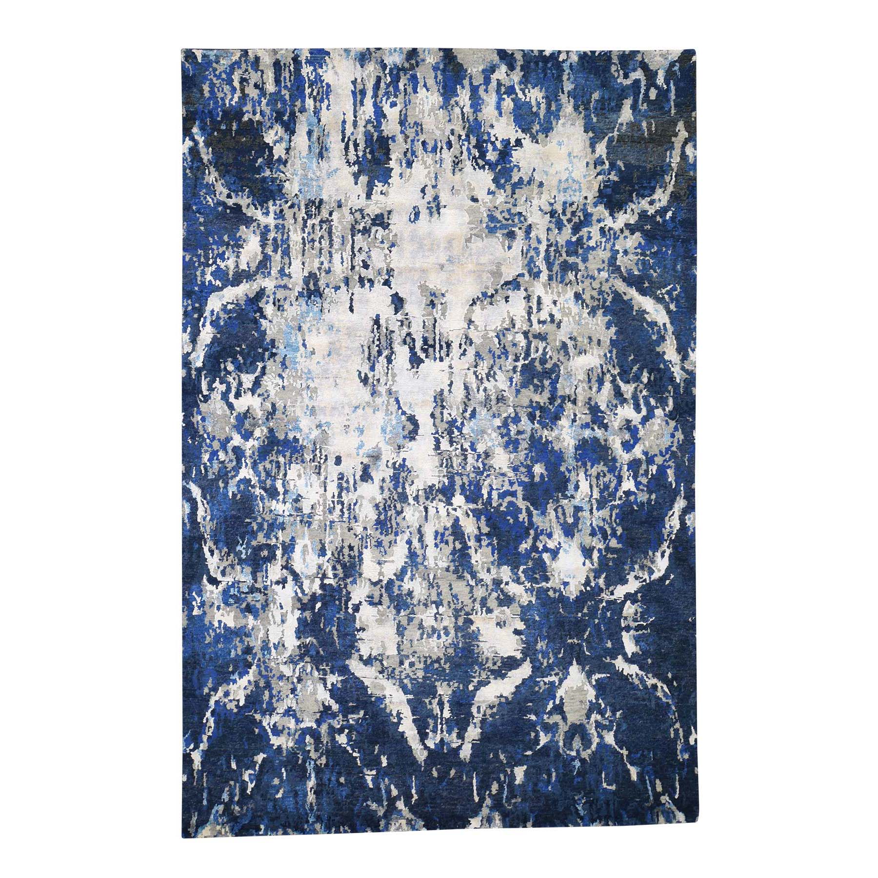 Handmade Modern and Contemporary Rectangle Rug > Design# SH44623 > Size: 6'-0" x 9'-1" [ONLINE ONLY]