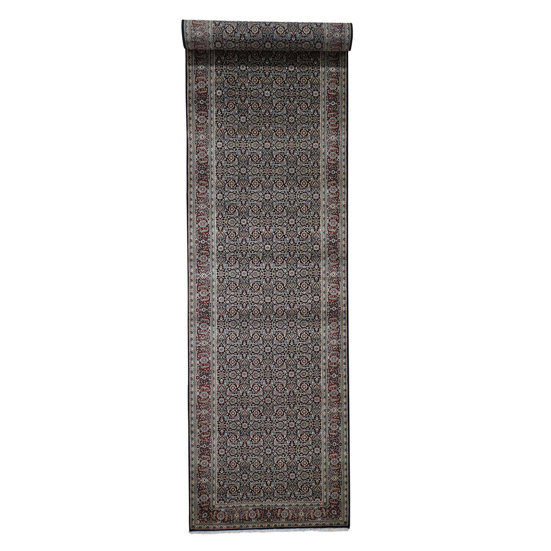 Handmade Fine Oriental Runner Rug > Design# SH44725 > Size: 4'-2" x 19'-10" [ONLINE ONLY]