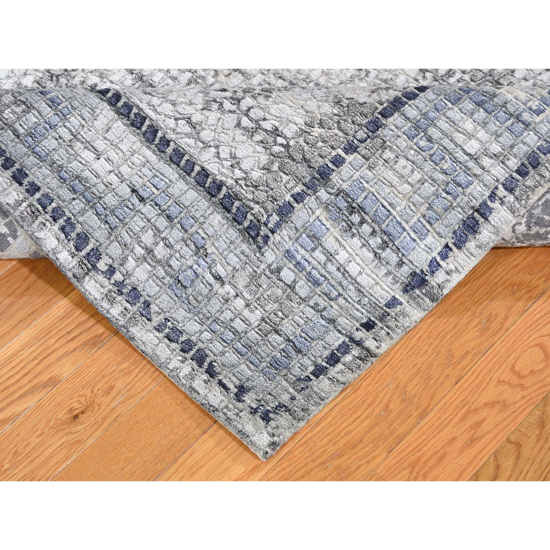 Handmade Modern and Contemporary Rectangle Rug > Design# SH45295 > Size: 5'-2" x 6'-10" [ONLINE ONLY]