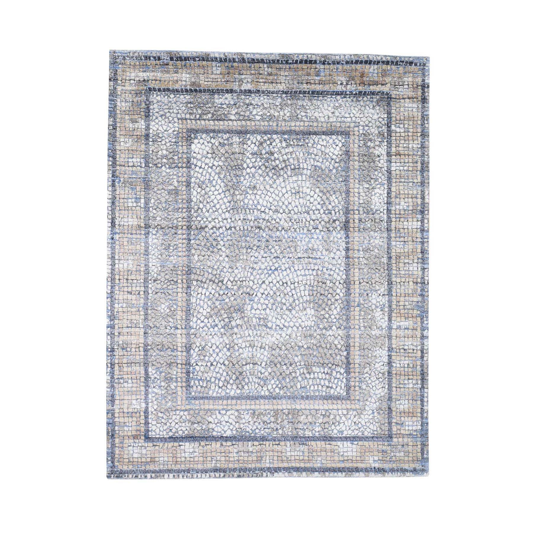 Handmade Modern and Contemporary Rectangle Rug > Design# SH45296 > Size: 5'-2" x 6'-10" [ONLINE ONLY]
