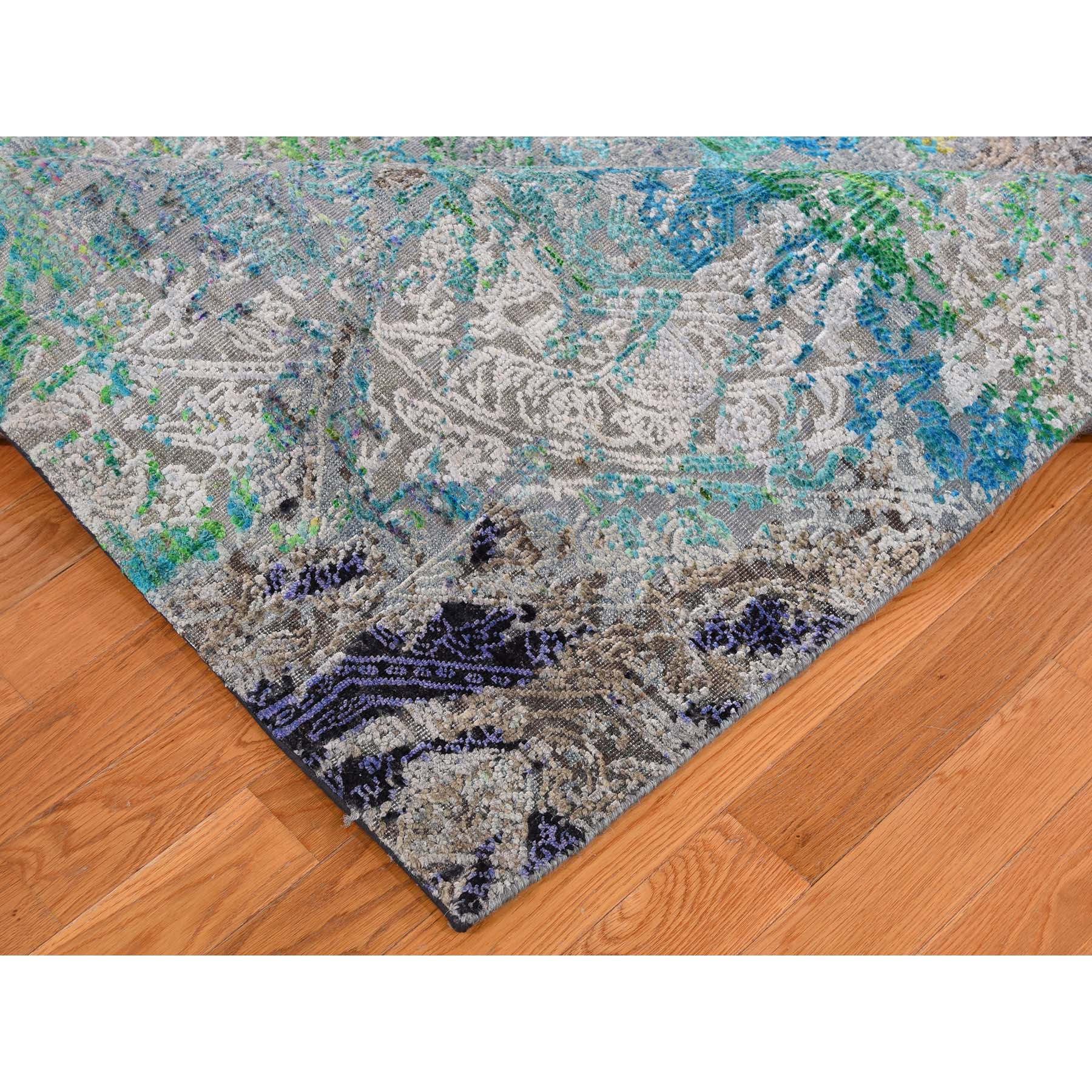 Handmade Modern and Contemporary Rectangle Rug > Design# SH45709 > Size: 8'-9" x 11'-10" [ONLINE ONLY]