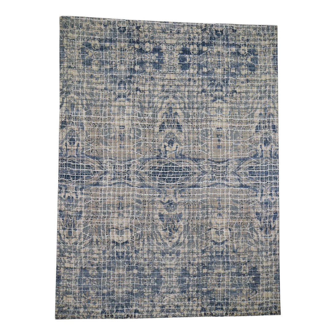Handmade Modern and Contemporary Rectangle Rug > Design# SH45717 > Size: 9'-1" x 12'-2" [ONLINE ONLY]