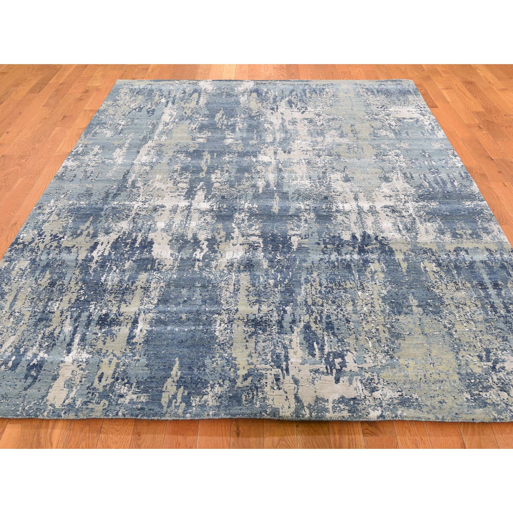 Handmade Modern and Contemporary Rectangle Rug > Design# SH45858 > Size: 6'-0" x 9'-2" [ONLINE ONLY]