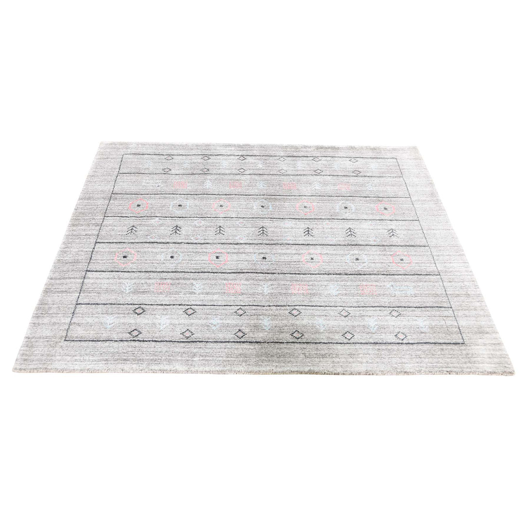 Handmade Modern and Contemporary Rectangle Rug > Design# SH46012 > Size: 4'-3" x 4'-3" [ONLINE ONLY]