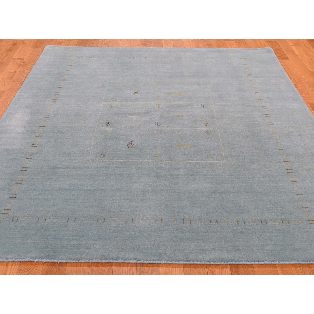 Handmade Modern and Contemporary Rectangle Rug > Design# SH46033 > Size: 5'-8" x 7'-10" [ONLINE ONLY]