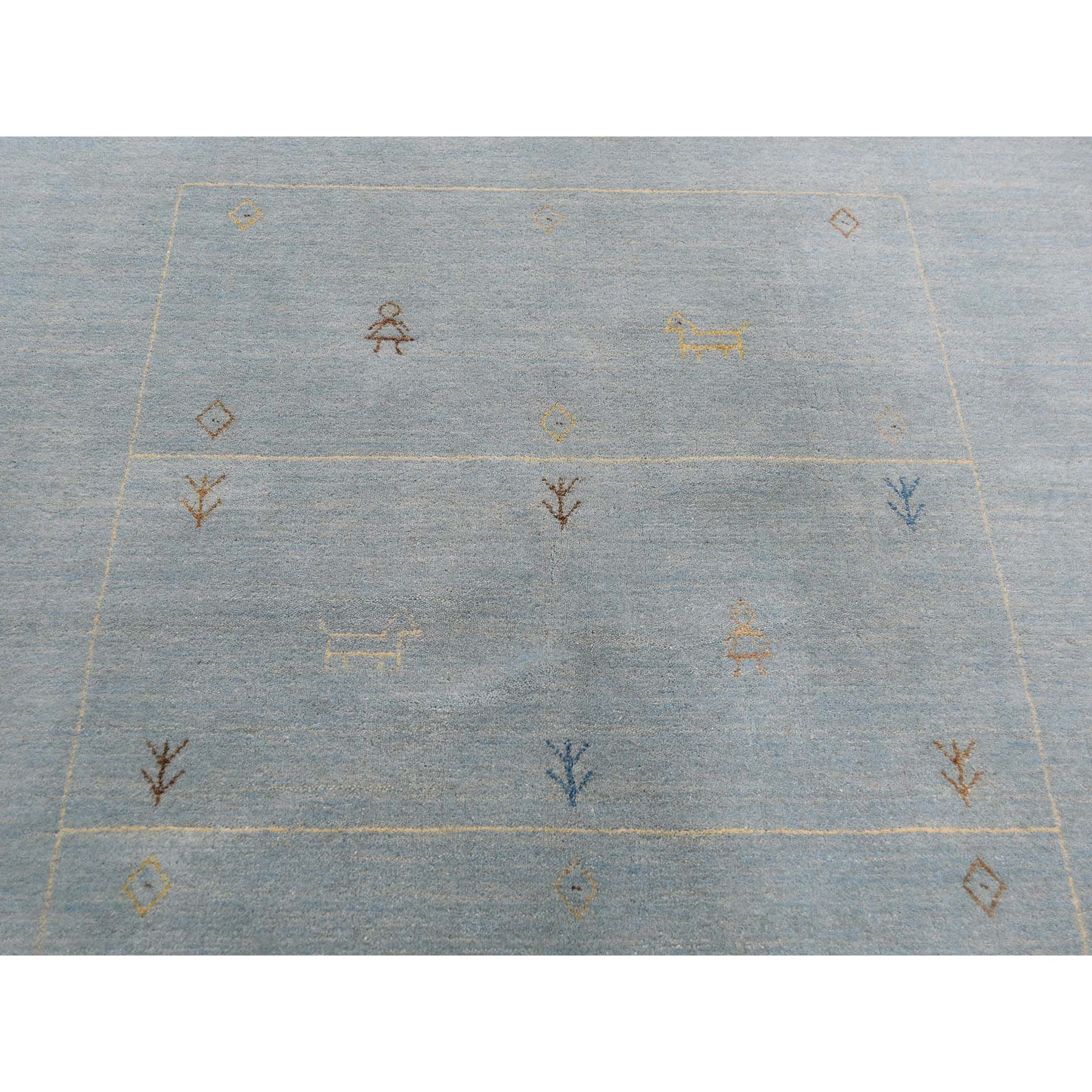 Handmade Modern and Contemporary Rectangle Rug > Design# SH46033 > Size: 5'-8" x 7'-10" [ONLINE ONLY]