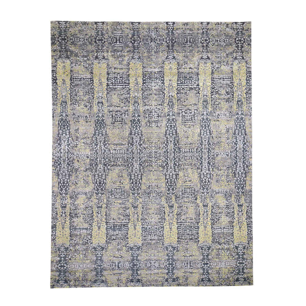 Handmade Modern and Contemporary Rectangle Rug > Design# SH46049 > Size: 8'-10" x 11'-9" [ONLINE ONLY]