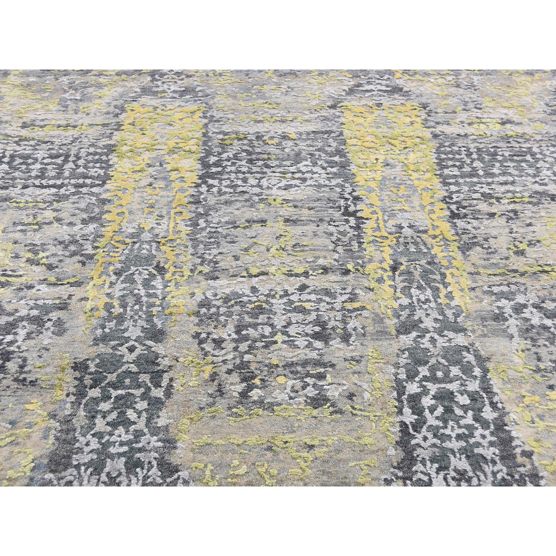 Handmade Modern and Contemporary Rectangle Rug > Design# SH46049 > Size: 8'-10" x 11'-9" [ONLINE ONLY]
