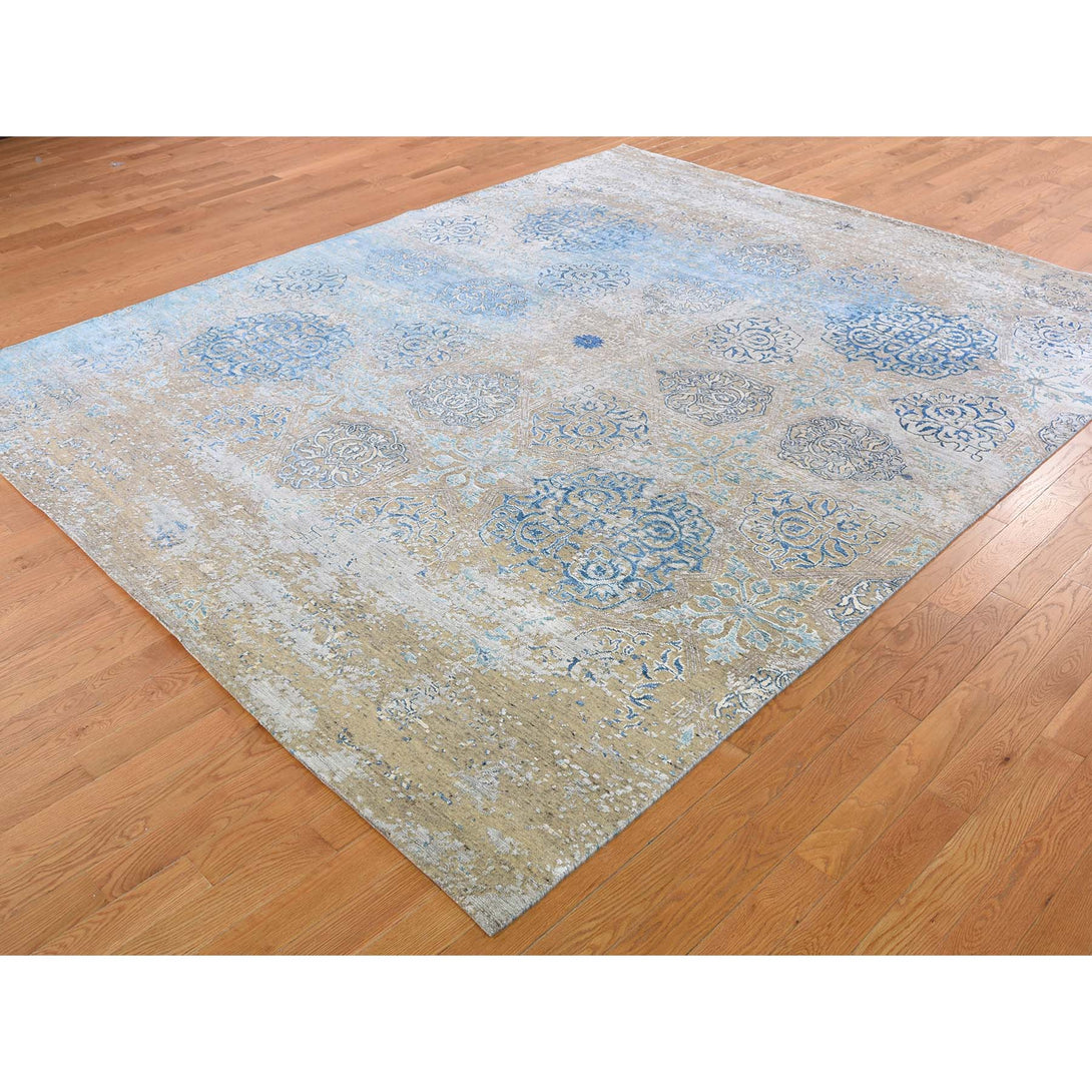 Handmade Transitional Rectangle Rug > Design# SH46165 > Size: 8'-1" x 9'-9" [ONLINE ONLY]