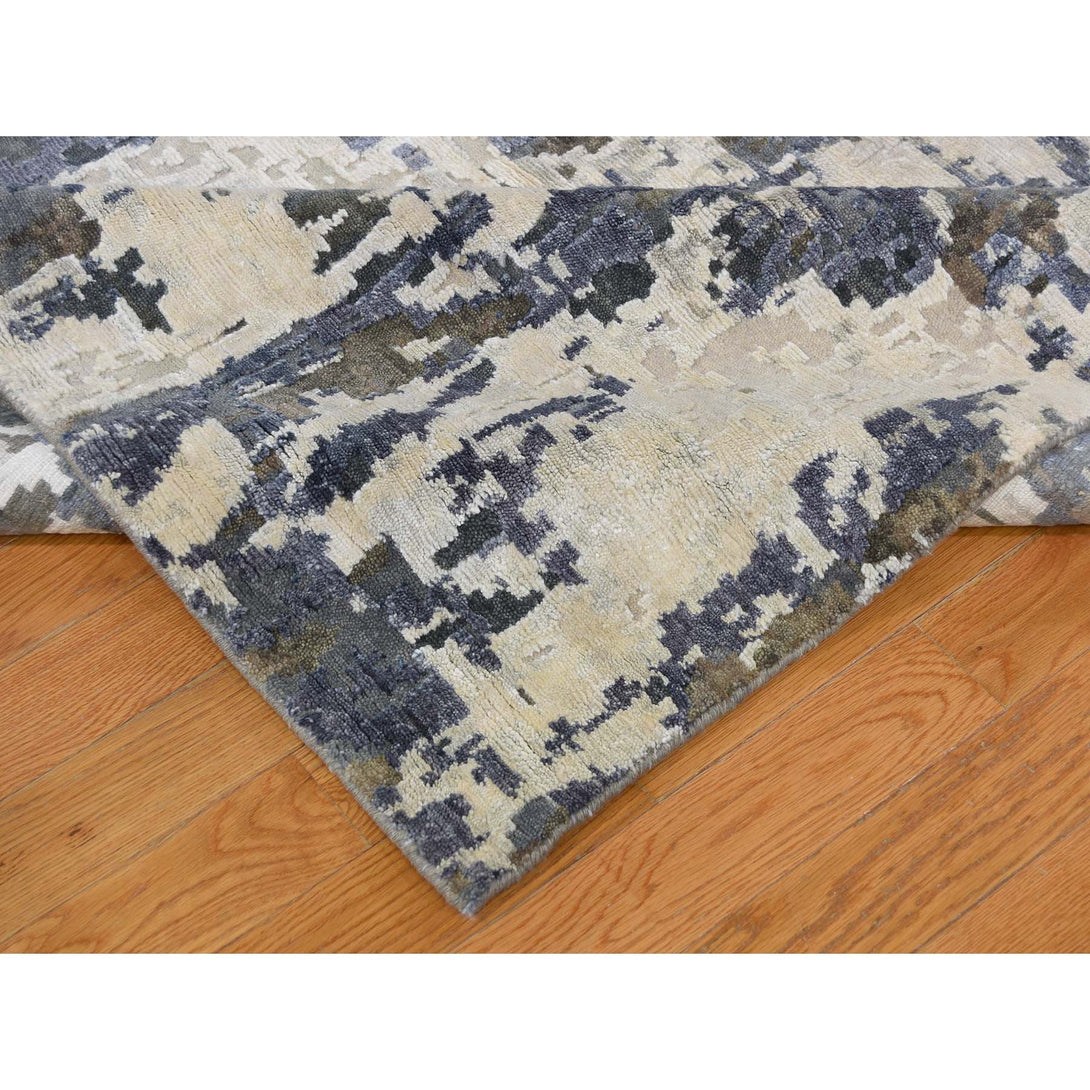 Handmade Modern and Contemporary Rectangle Rug > Design# SH46185 > Size: 9'-0" x 11'-10" [ONLINE ONLY]