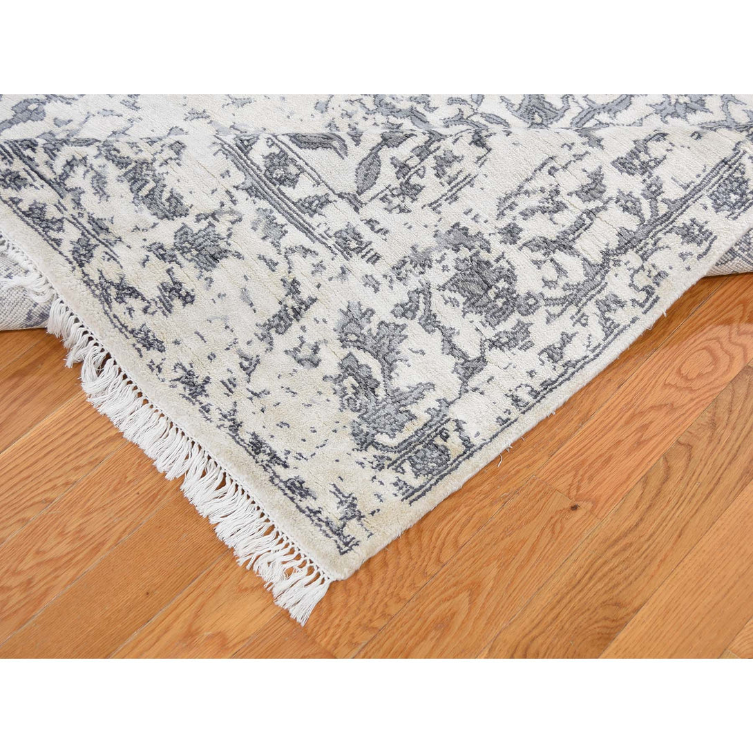 Handmade Transitional Rectangle Rug > Design# SH46380 > Size: 5'-2" x 7'-0" [ONLINE ONLY]