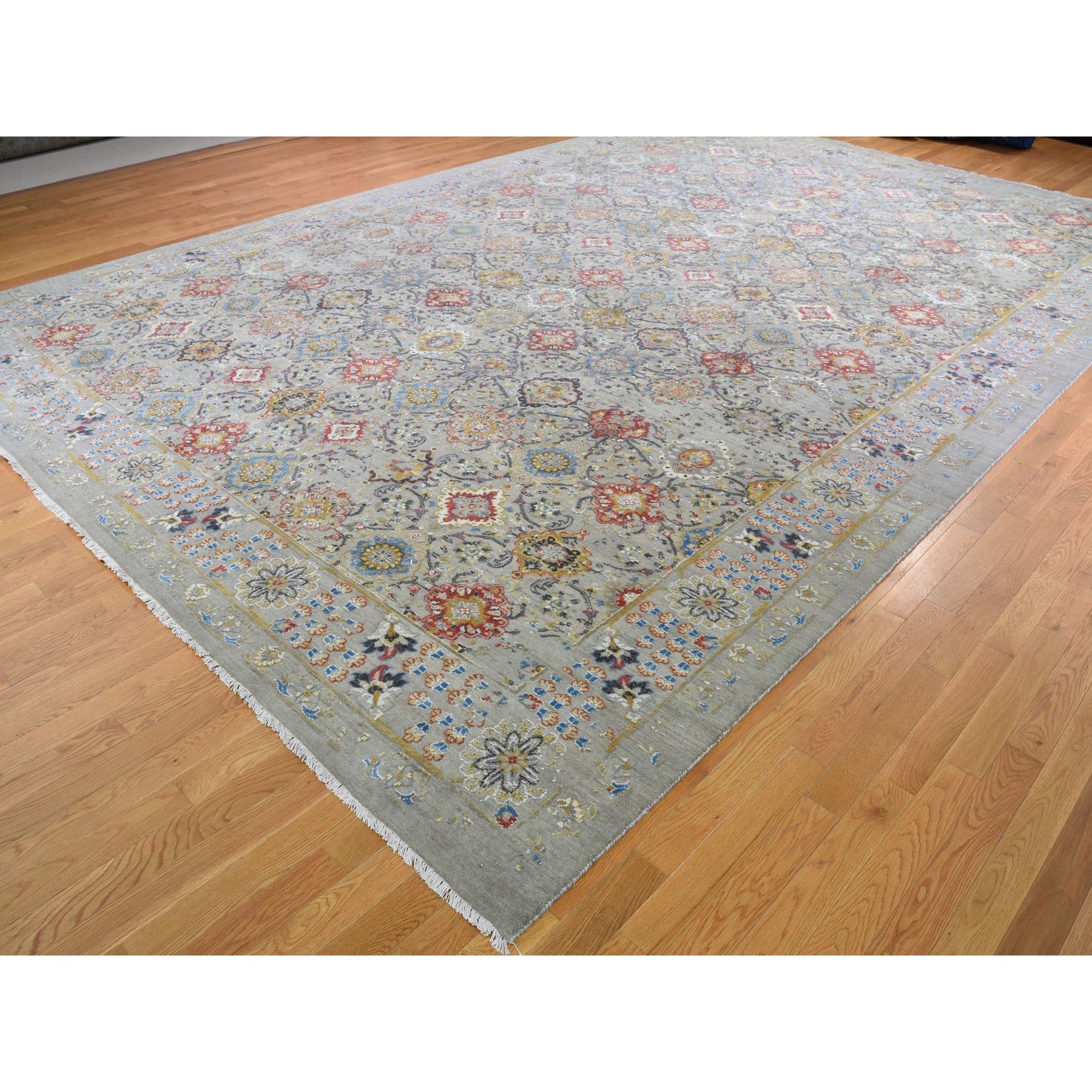 Handmade Transitional Rectangle Rug > Design# SH47185 > Size: 12'-0" x 18'-1" [ONLINE ONLY]