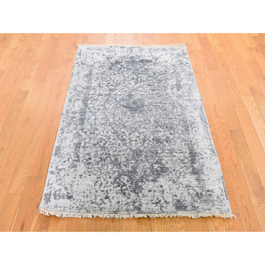 Handmade Transitional Rectangle Rug > Design# SH47258 > Size: 3'-0" x 4'-10" [ONLINE ONLY]