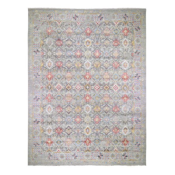 Hand Knotted Transitional Area Rug > Design# CCSR47933 > Size: 12'-0" x 15'-1"